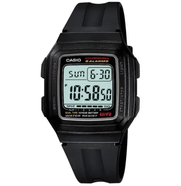 שעון יד דיגיטלי casio f201wa-1a קאסיו