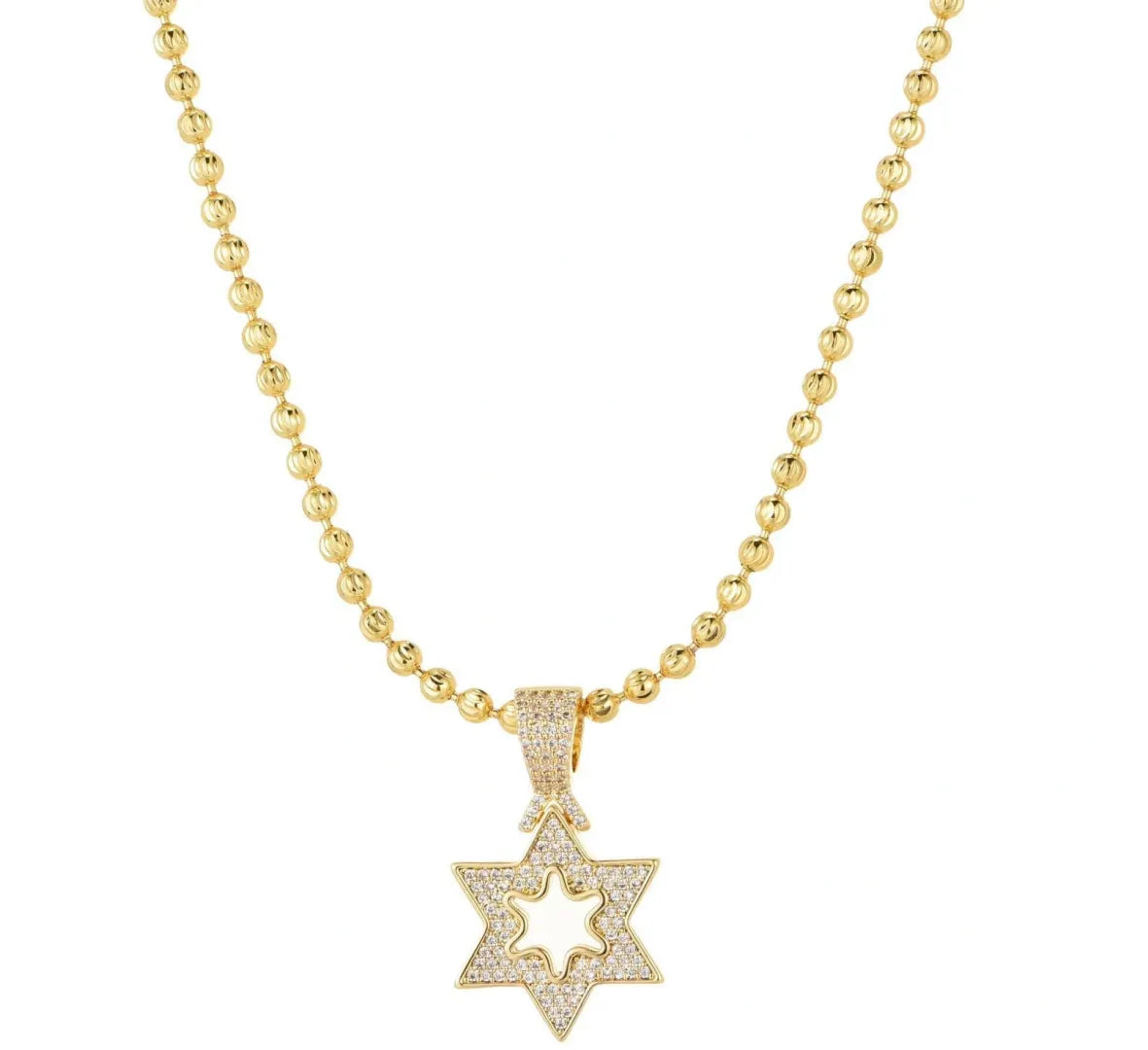 שרשרת מגן דוד לגבר דגם NMMGL20 - שרשראות לגברים