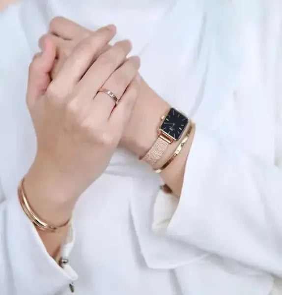שעון יד אנלוגי daniel wellington dw00100432 דניאל וולינגטון עם צמיד dw תואם