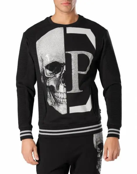 סווטשירט פיליפ פליין לגבר philipp plein f17c-mjo0144-pjo002n_1002 (מידה M)