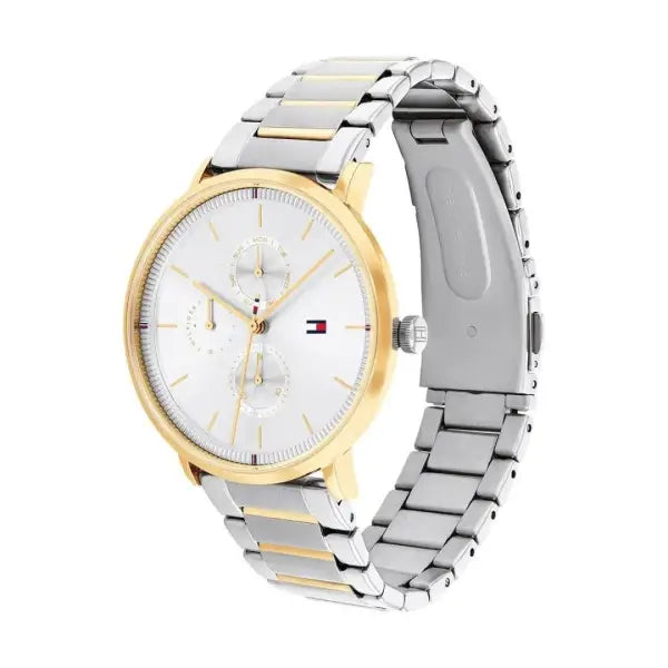 שעון טומי הילפיגר לאישה - אחריות יבואן! Tommy Hilfiger 1782299 עם צמיד טניס מוזהב מתנה