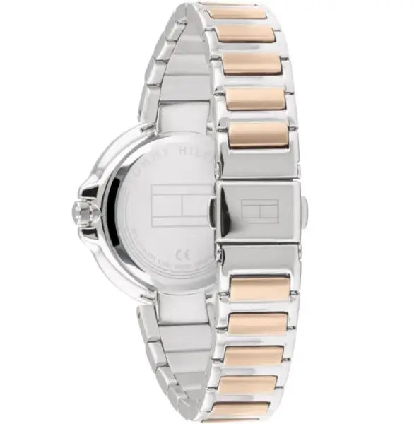 שעון טומי הילפיגר לאישה - אחריות יבואן! Tommy Hilfiger 1782127 עם צמיד טניס כסוף מתנה