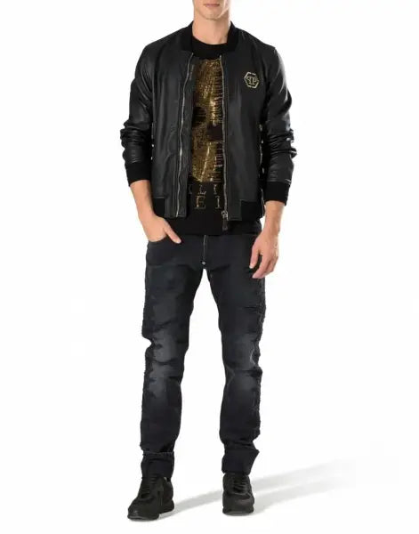 חולצה פיליפ פליין לגבר philipp plein s18c-mtk1857-pjy002n_0216 (מידה M)