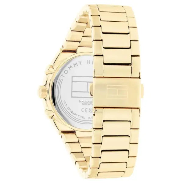 שעון טומי הילפיגר לאישה - אחריות יבואן! Tommy Hilfiger 1782575 עם צמיד טניס מוזהב מתנה