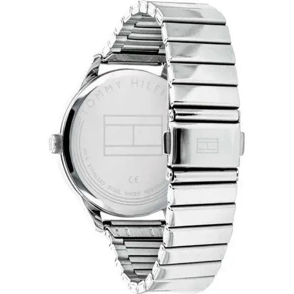 שעון טומי הילפיגר לאישה - אחריות יבואן! Tommy Hilfiger 1782020 עם צמיד טניס כסוף מתנה