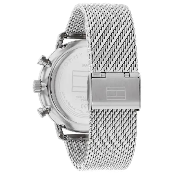 שעון טומי הילפיגר לגבר - אחריות יבואן! Tommy Hilfiger 1710567 עם צמיד חבל כסוף מתנה
