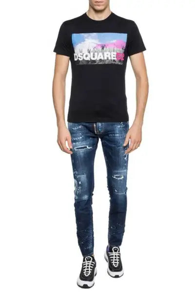 חולצה דיסקוורד לגבר dsquared2 s71gd0675 s22844 900 (מידה M)