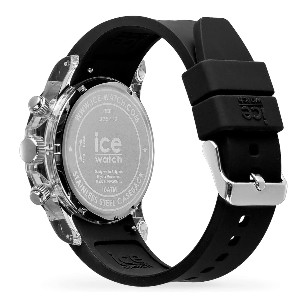 שעון אייס ווטש לגבר דגם bewatch clear black turquoise 025633