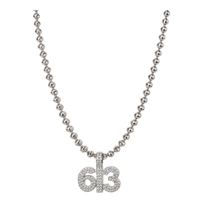 שרשרת 613 כסופה לגבר דגם NMSS61