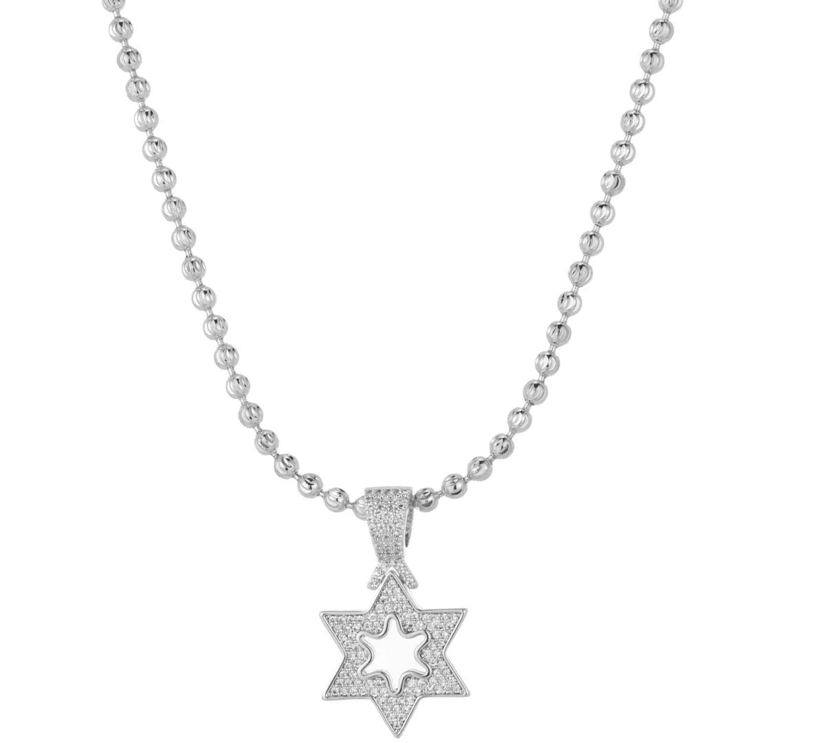 שרשרת מגן דוד לגבר דגם NMMSL10 - שרשראות לגברים