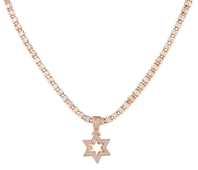 שרשרת מגן דוד לגבר דגם NMDRI30 - שרשראות לגברים