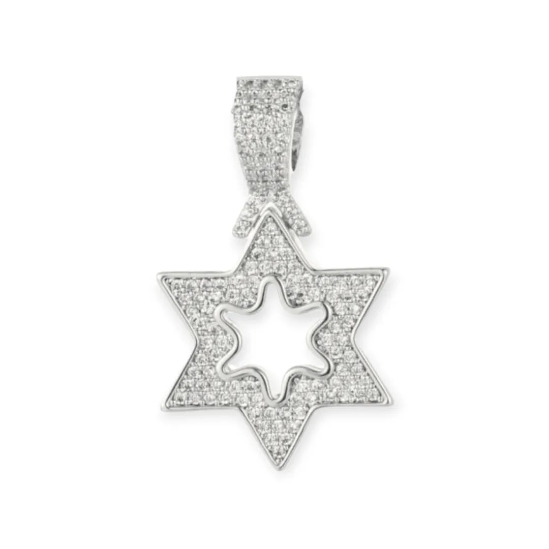 תליון מגן דוד לגבר דגם MTMS10 - תליונים לגברים