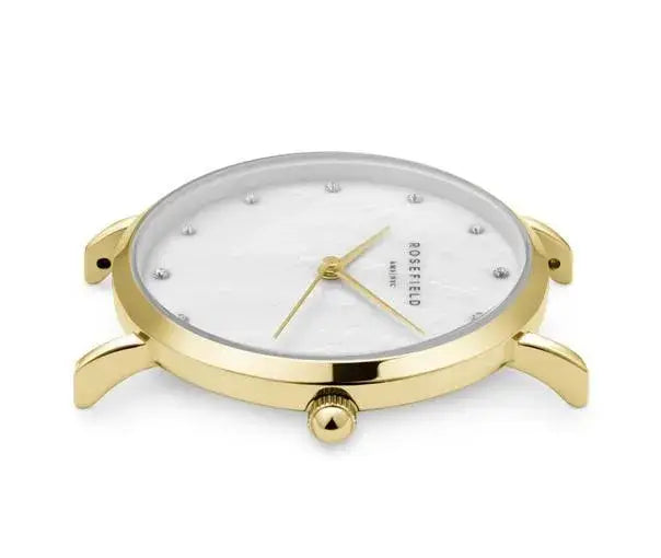 שעון רוזפילד לאישה דגם uwgsg-u31 | צמיד טניס מוזהב מתנה