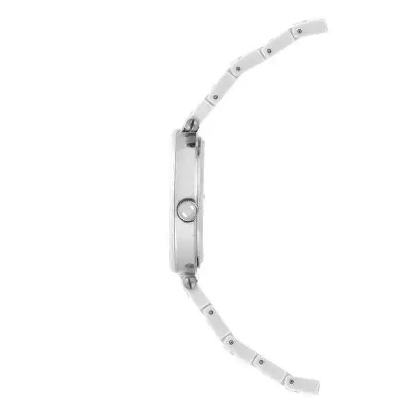 שעון אן קליין לאישה דגם ak/1019wtwt | קרמיקה משובץ יהלום