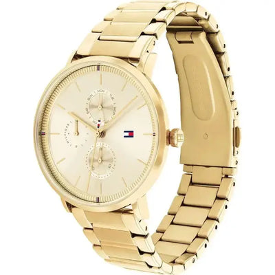 שעון טומי הילפיגר לאישה - אחריות יבואן! Tommy Hilfiger 1782297 עם צמיד טניס מוזהב מתנה