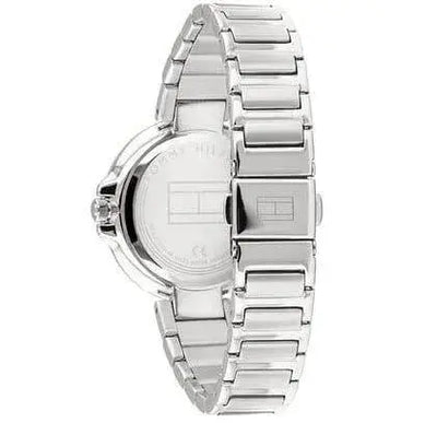 סט שעון יד אנלוגי לאישה Tommy Hilfiger 1782126 טומי הילפיגר עם צמיד טניס כסוף