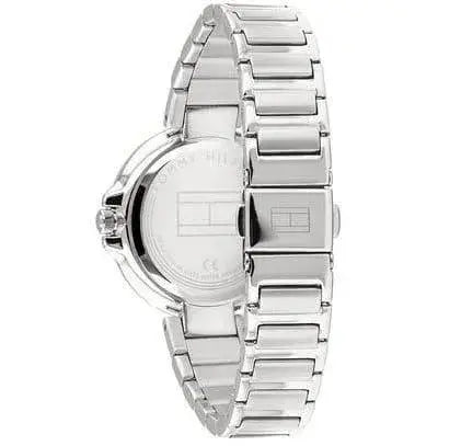 סט שעון יד אנלוגי לאישה Tommy Hilfiger 1782126 טומי הילפיגר עם צמיד טניס כסוף