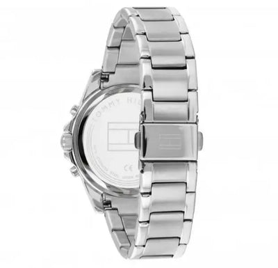 שעון טומי הילפיגר לאישה - אחריות יבואן! Tommy Hilfiger 1782194 עם צמיד טניס כסוף מתנה