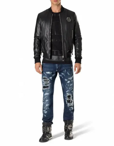 חולצה פיליפ פליין לגבר philipp plein a17c-mtk1348-pjy002n_0202 (מידה L)