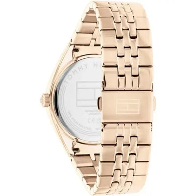 שעון טומי הילפיגר לאישה - אחריות יבואן! Tommy Hilfiger 1782593 עם צמיד טניס רוזגולד מתנה