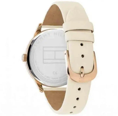 שעון טומי הילפיגר לאישה - אחריות יבואן! Tommy Hilfiger 1782022 עם צמיד טניס רוזגולד מתנה!