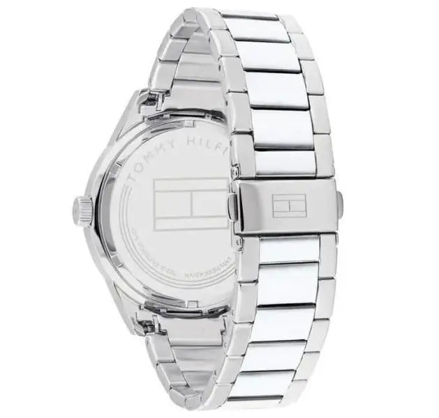 שעון טומי הילפיגר לגבר - אחריות יבואן! Tommy Hilfiger 1791639 עם צמיד חבל כסוף מתנה