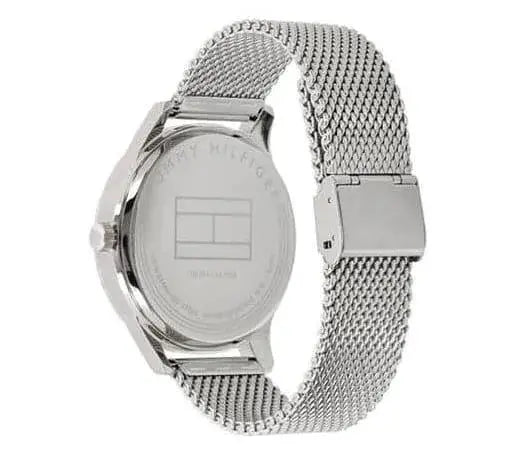 שעון טומי הילפיגר לגבר - אחריות יבואן! Tommy Hilfiger 1791415 עם צמיד חבל כסוף מתנה