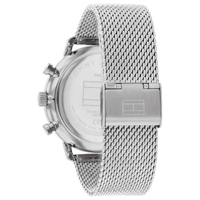 שעון טומי הילפיגר לגבר - אחריות יבואן! Tommy Hilfiger 1710567 עם צמיד חבל כסוף מתנה