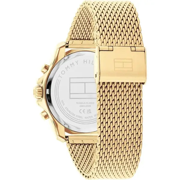 שעון טומי הילפיגר לגבר - אחריות יבואן! Tommy Hilfiger 1792093 עם צמיד חבל מוזהב מתנה
