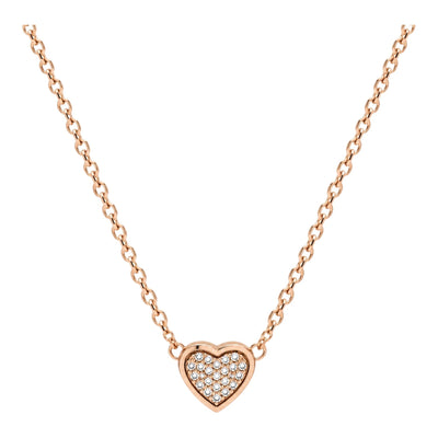 Women's Rose Gold Heart Necklace NSR11