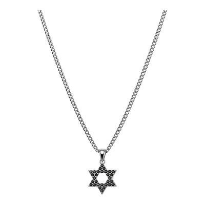 שרשרת מגן דוד כסופה לגבר דגם MDSB41