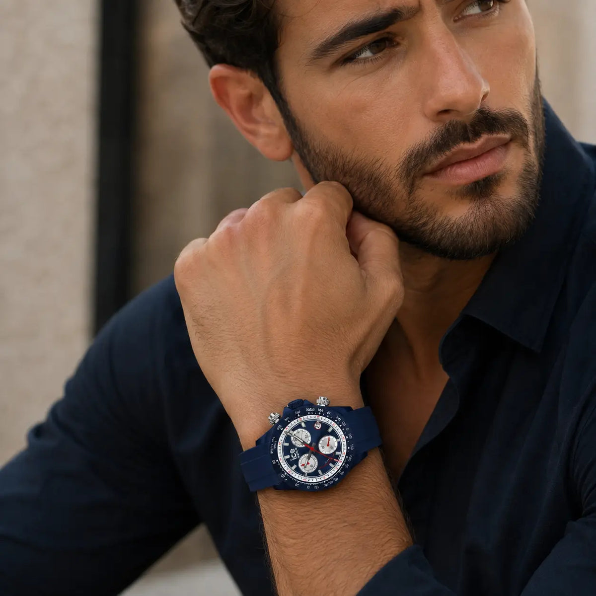 שעון אייס ווטש לגבר דגם bewatch blue white 025630