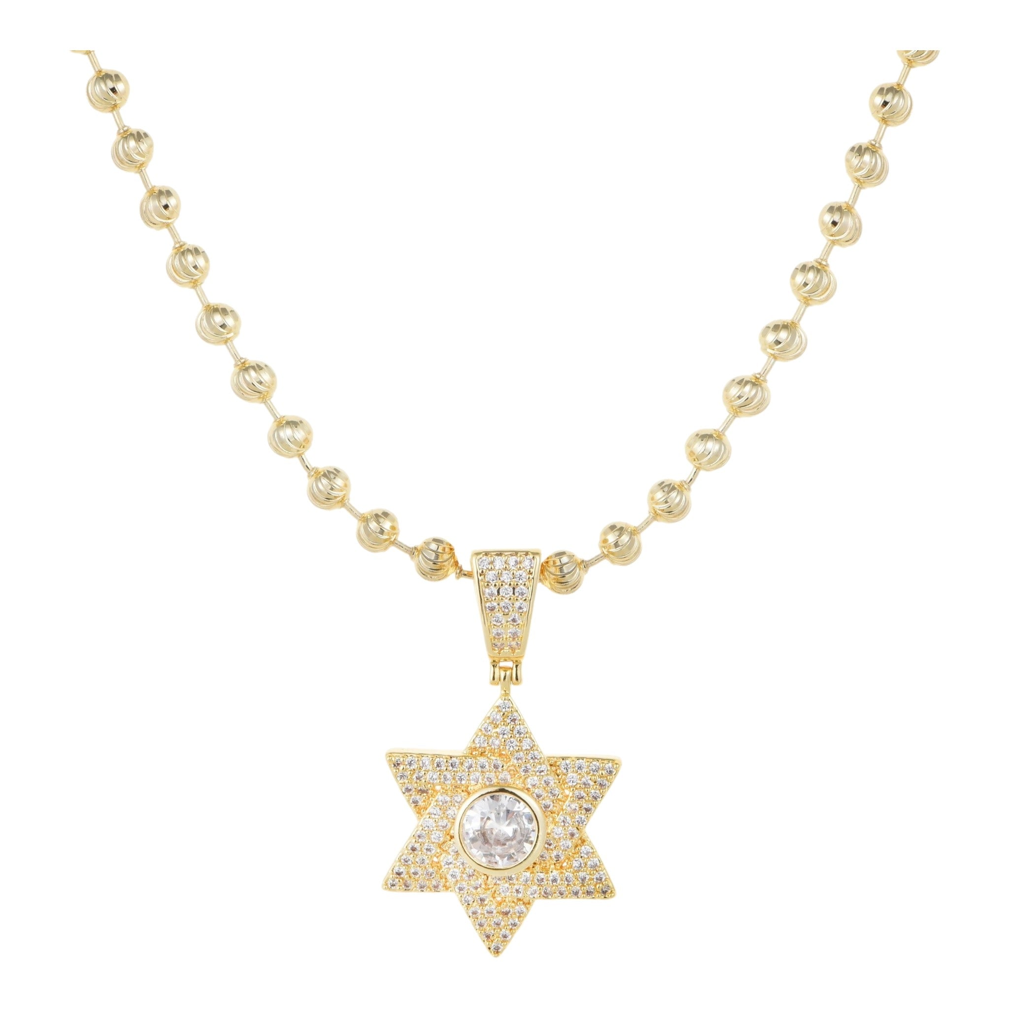 שרשרת מגן דוד לגבר דגם NMBGL20
