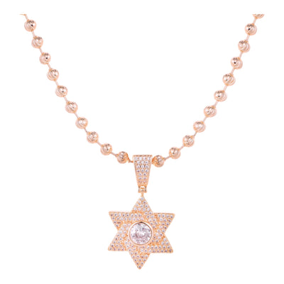 שרשרת מגן דוד לגבר דגם NMBRL30