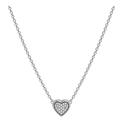 NSS13 Silver Heart Necklace for Women